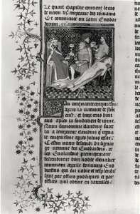 Ms 5193 f.290v Nerone che disseziona sua madre, dall